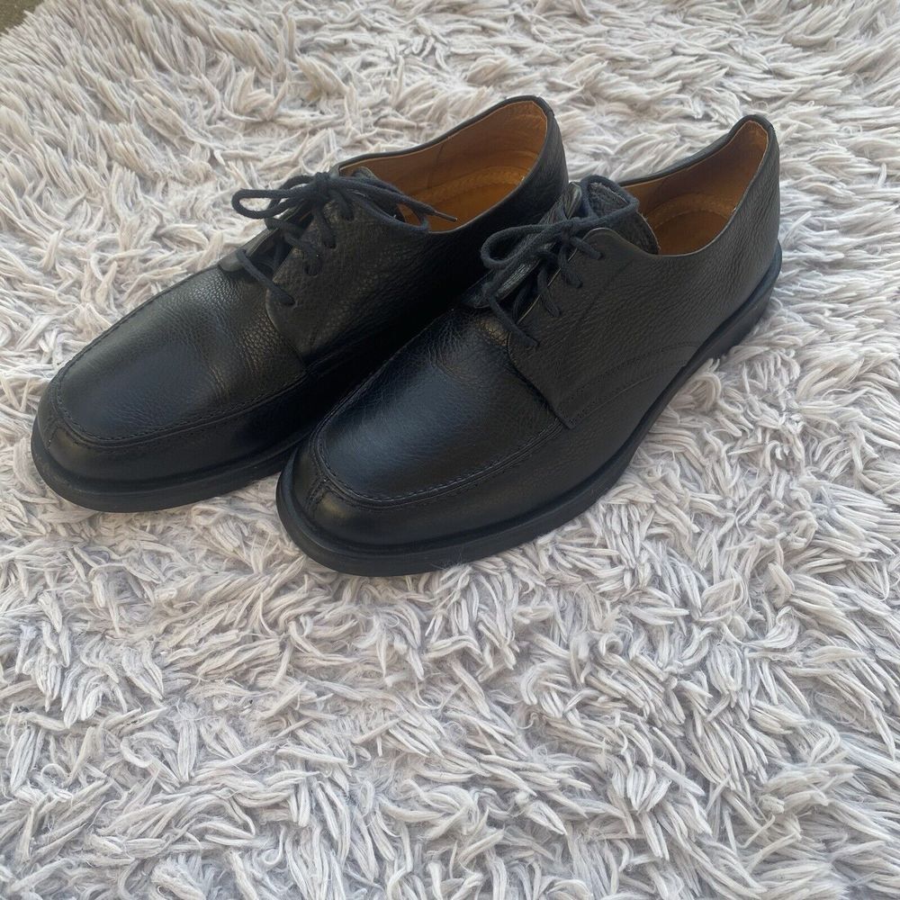 Sandro Moscoloni 3060 Men's Size 11 Dress Shoes Black Leather‎ Sheepskin Comfort